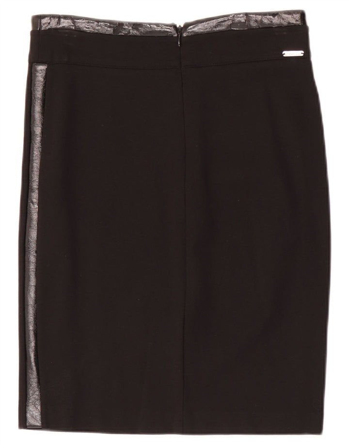 Guess Женская прямая юбка Medium W28 Черная вискоза