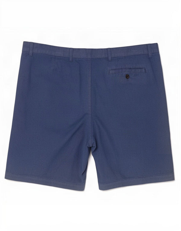 Marks & Spencer Mens Chino Shorts 2XL W44 Blue Spotted Cotton