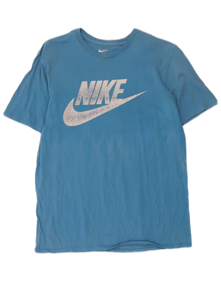 Мужская футболка с рисунком Nike Athletic Cut, средний синий