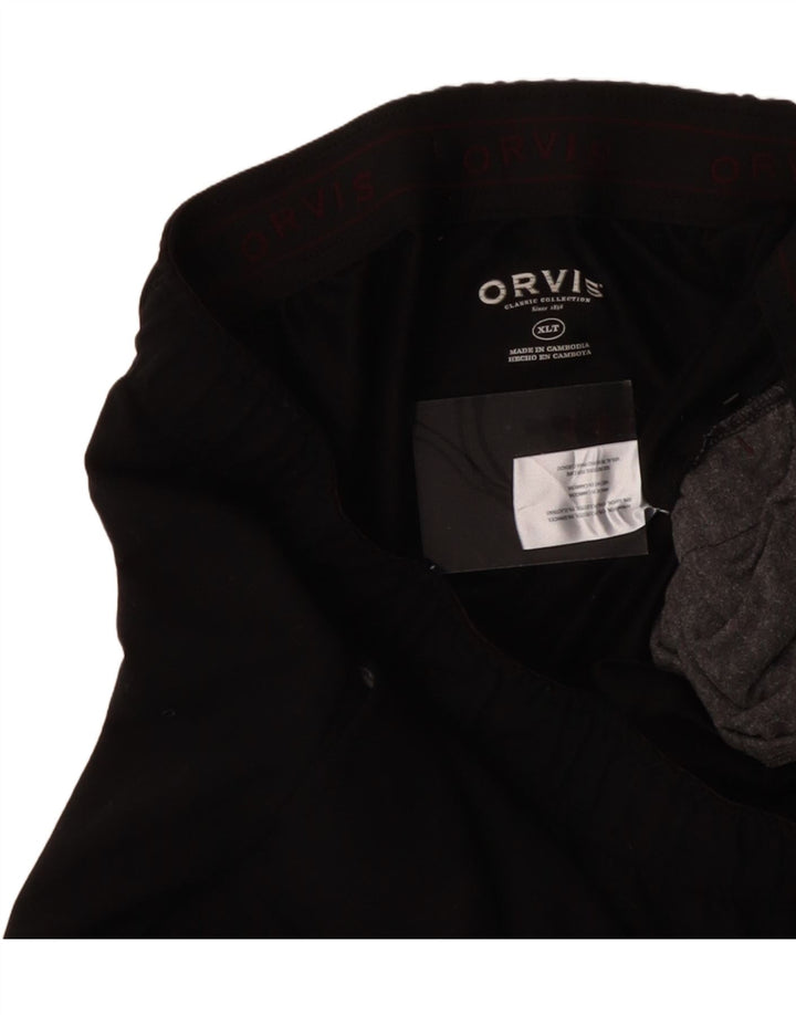 ORVIS Mens Tall Tracksuit Trousers XL  Black Rayon
