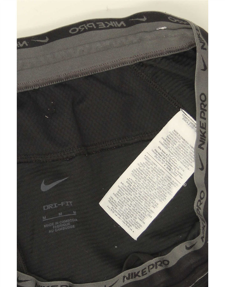 Мужские спортивные брюки Nike Dri Fit с графическим рисунком, средний черный полиэстер