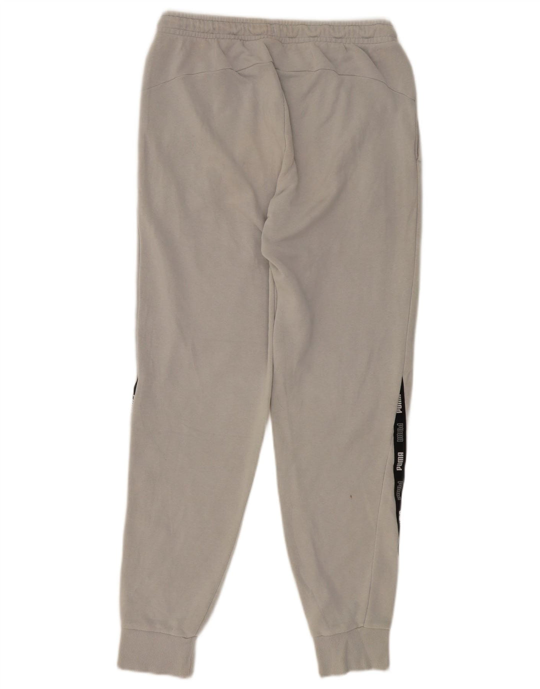 PUMA Мужские спортивные брюки с графическим рисунком Брюки-джоггеры Средне-серые с цветными блоками