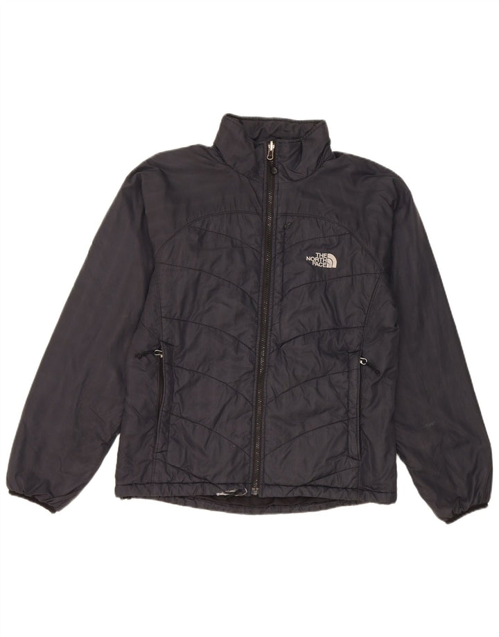 Женская стеганая куртка The North Face UK 14, средний темно-синий нейлон