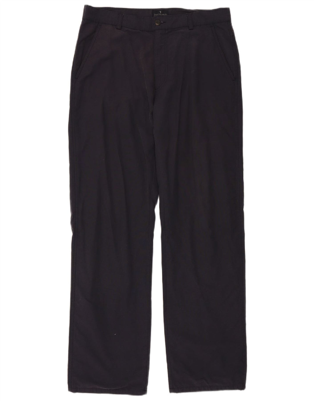 TRUSSARDI Мужские прямые брюки чинос IT 52 XL W36 L34 Темно-синий хлопок