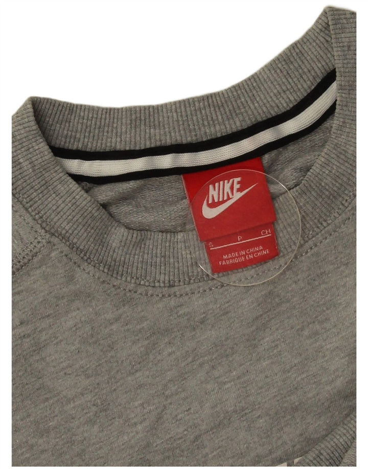 Мужской свитер с рисунком Nike, маленький серый в крапинку