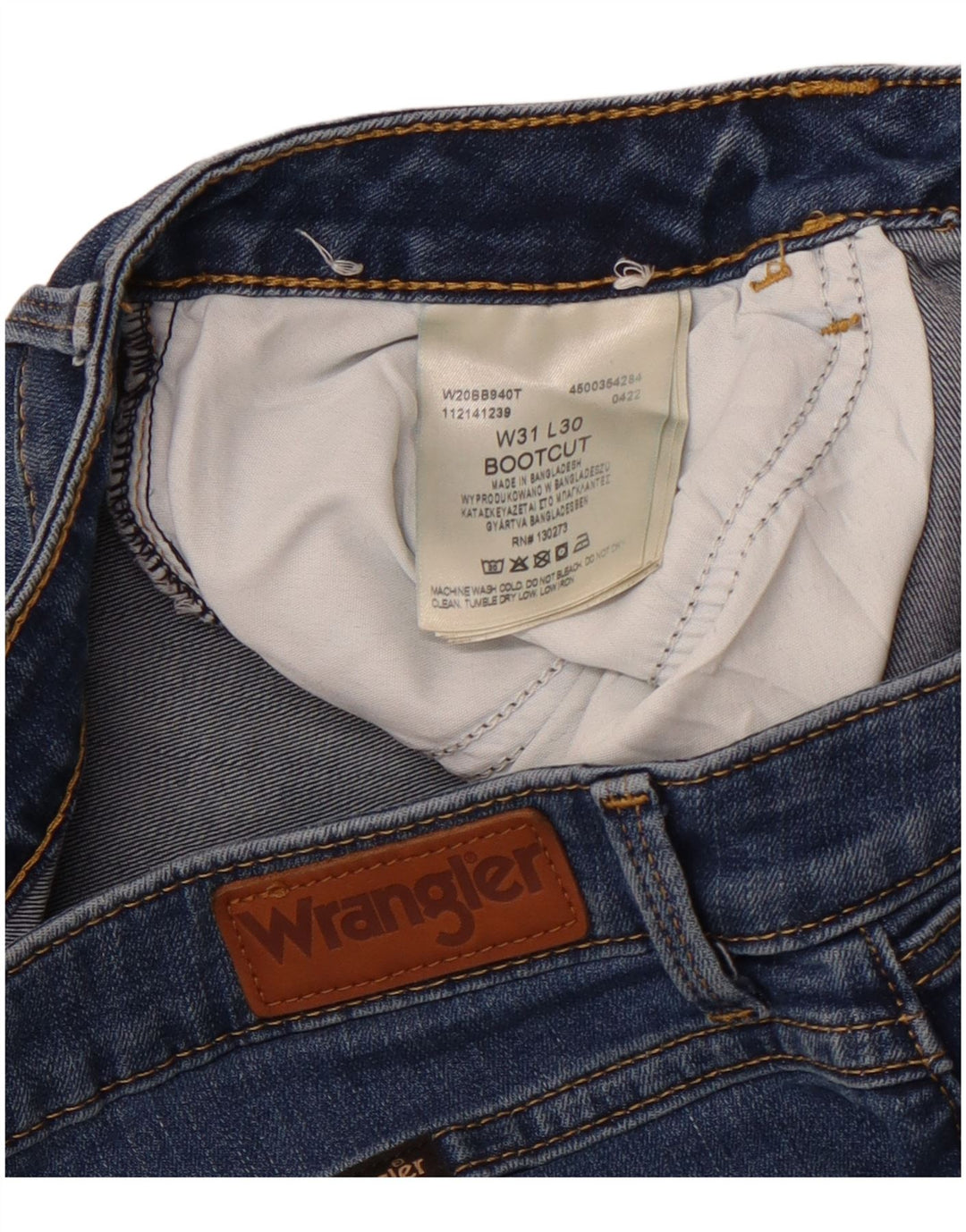 Женские джинсы WRANGLER Bootcut W31 L30 синие, хлопок
