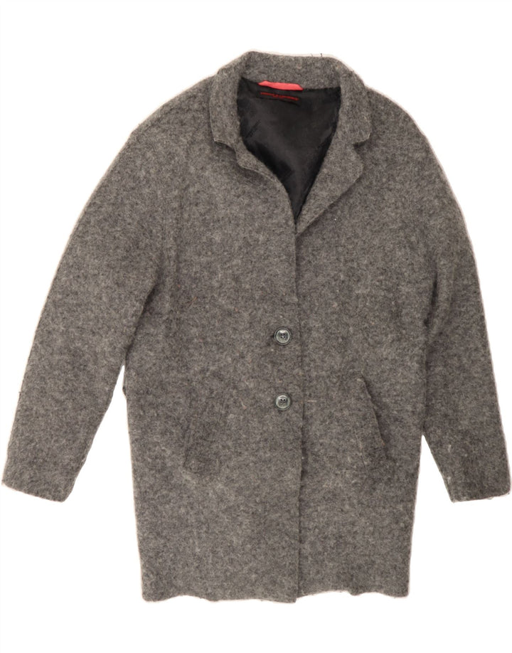 FRIEDA & FREDDIES Womens Overcoat EU 40 Medium Grey Vintage Frieda & Freddies and Second-Hand Frieda & Freddies from Messina Hembry 