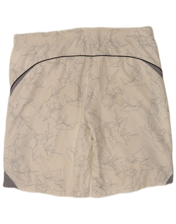 Мужские спортивные шорты Nike XL, белый полиэстер с цветными блоками