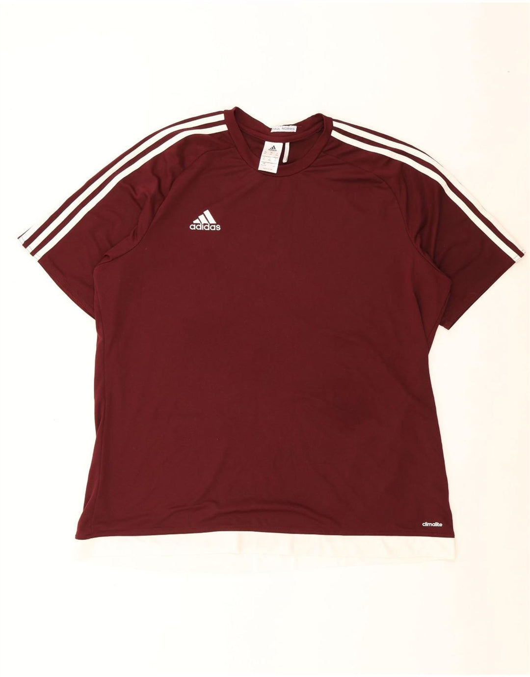 Мужская футболка Adidas Climalite Top 2XL Бордовый полиэстер