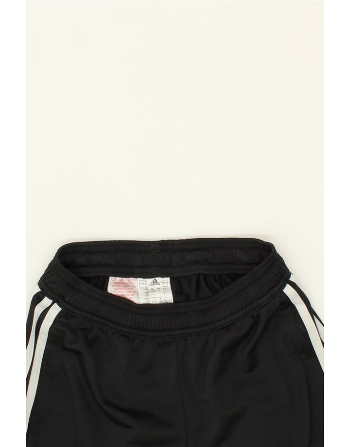 ADIDAS Boys Graphic Tracksuit Trousers 9-10 Years Black Polyester Vintage Adidas and Second-Hand Adidas from Messina Hembry 