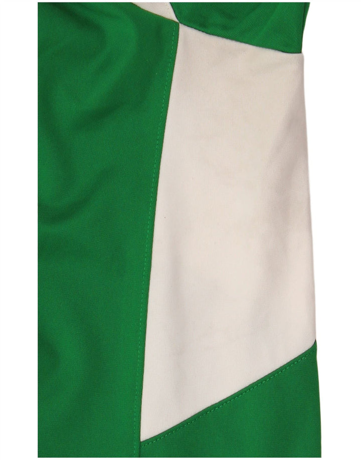 Мужской топ NIKE Dri Fit с длинным рукавом XL, зеленый полиэстер с цветными блоками