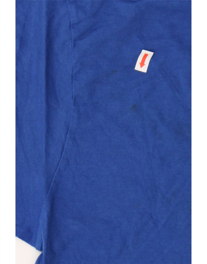 LOTTO Mens Graphic T-Shirt Top IT 48 Medium Blue Cotton Vintage Lotto and Second-Hand Lotto from Messina Hembry 
