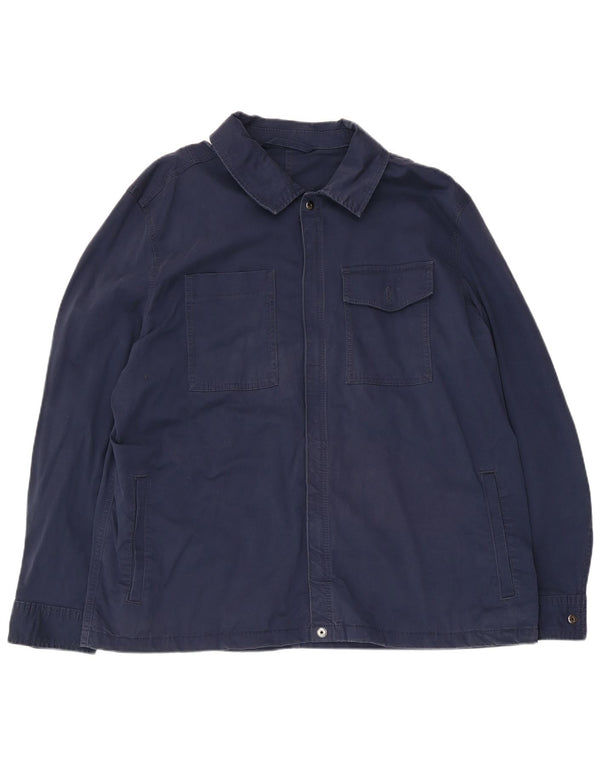 Мужская куртка Marks & Spencer UK 46 3XL темно-синяя, хлопок