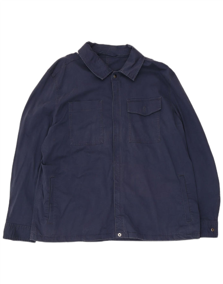 Мужская куртка Marks & Spencer UK 46 3XL темно-синяя, хлопок