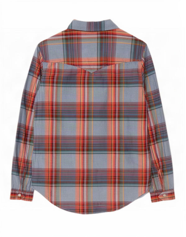 Wrangler Womens Loose Fit Shirt UK 6 XS Multicoloured Check Cotton