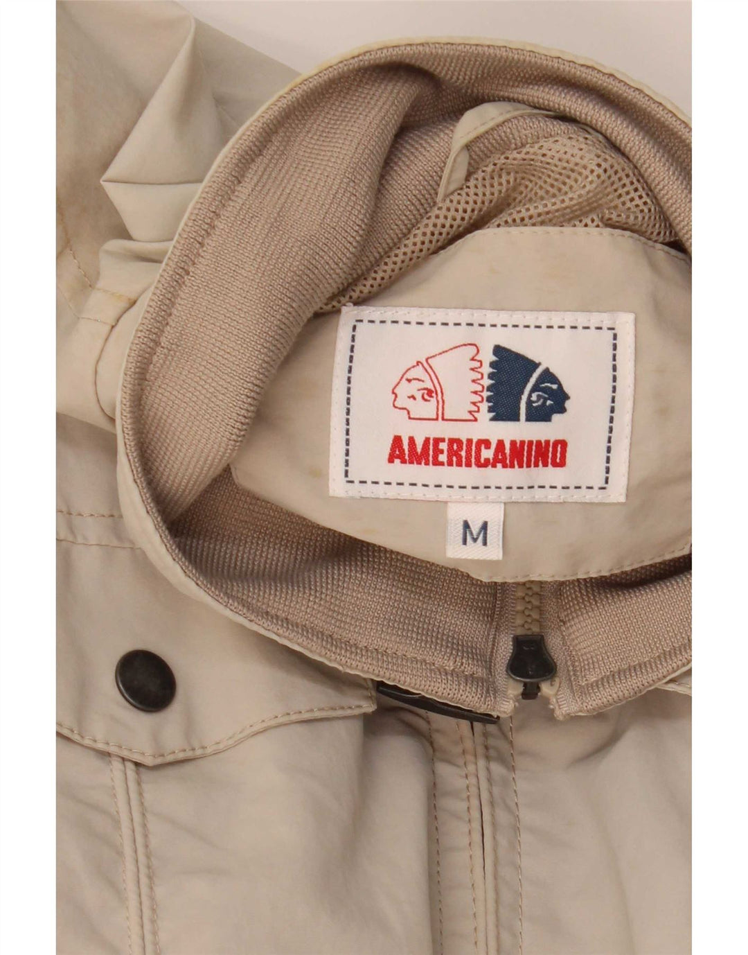 Мужская куртка-бомбер Americanino UK 38 Средний Бежевый Полиамид