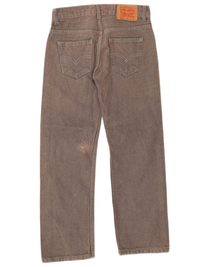 Женские прямые джинсы Levi's 505 Regular W25 L25, серый хлопок
