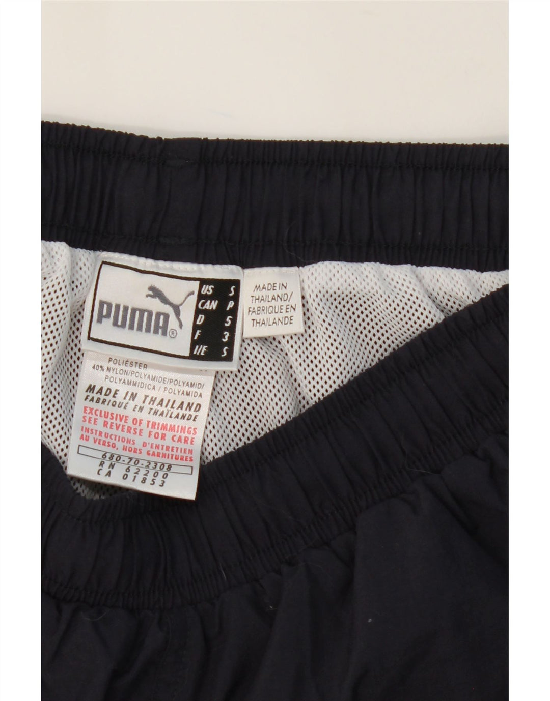 PUMA Mens Tracksuit Trousers Joggers Small Navy Blue Nylon Vintage Puma and Second-Hand Puma from Messina Hembry 