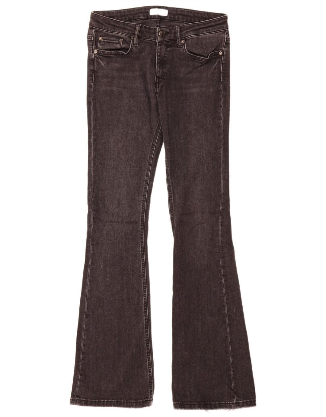 Женские расклешенные джинсы Zara EU 38 Small W28 L32 Серые