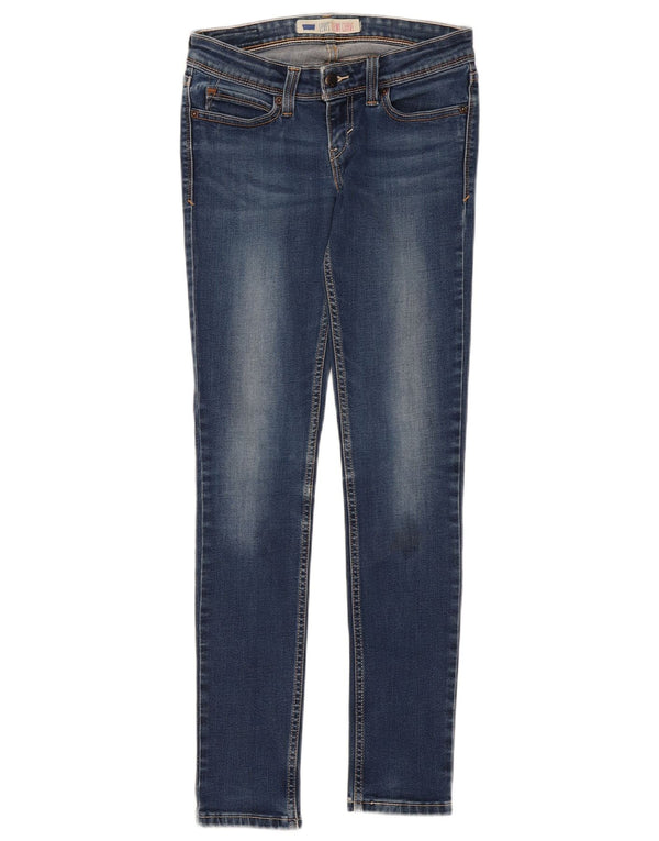 Женские джинсы скинни Levi's Demi Curve, размер США 3, маленький W28 L30, темно-синий, хлопок