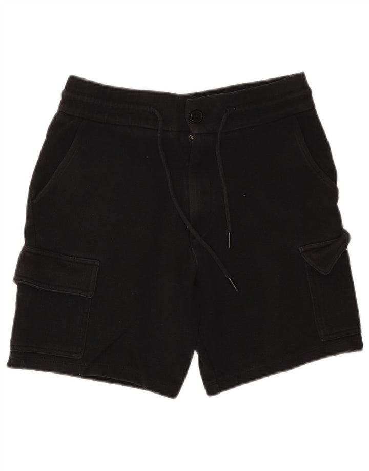 Мужские шорты-карго Zara W30, черные, хлопковые