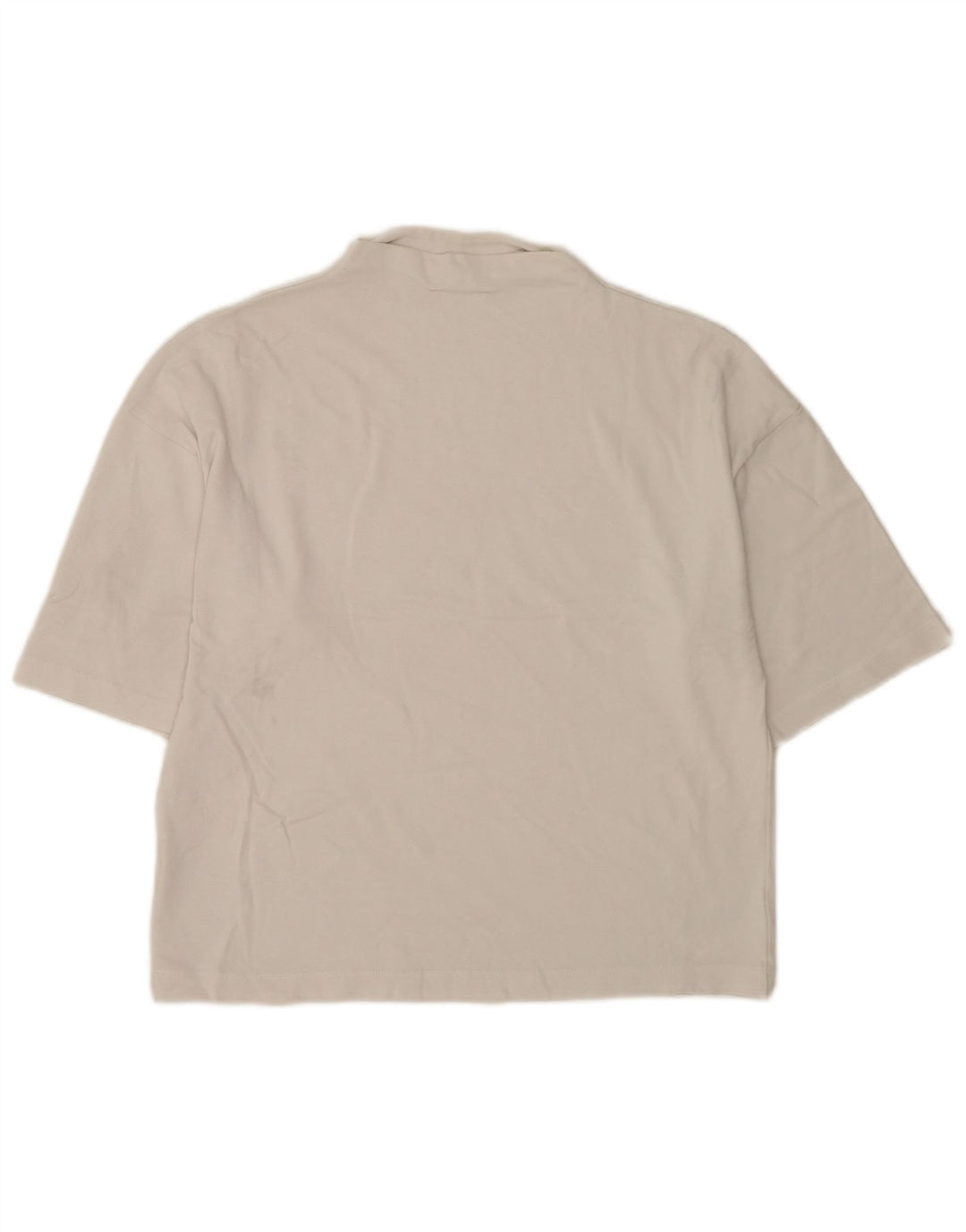 Женская футболка оверсайз Zara Top UK 10, маленький белый хлопок
