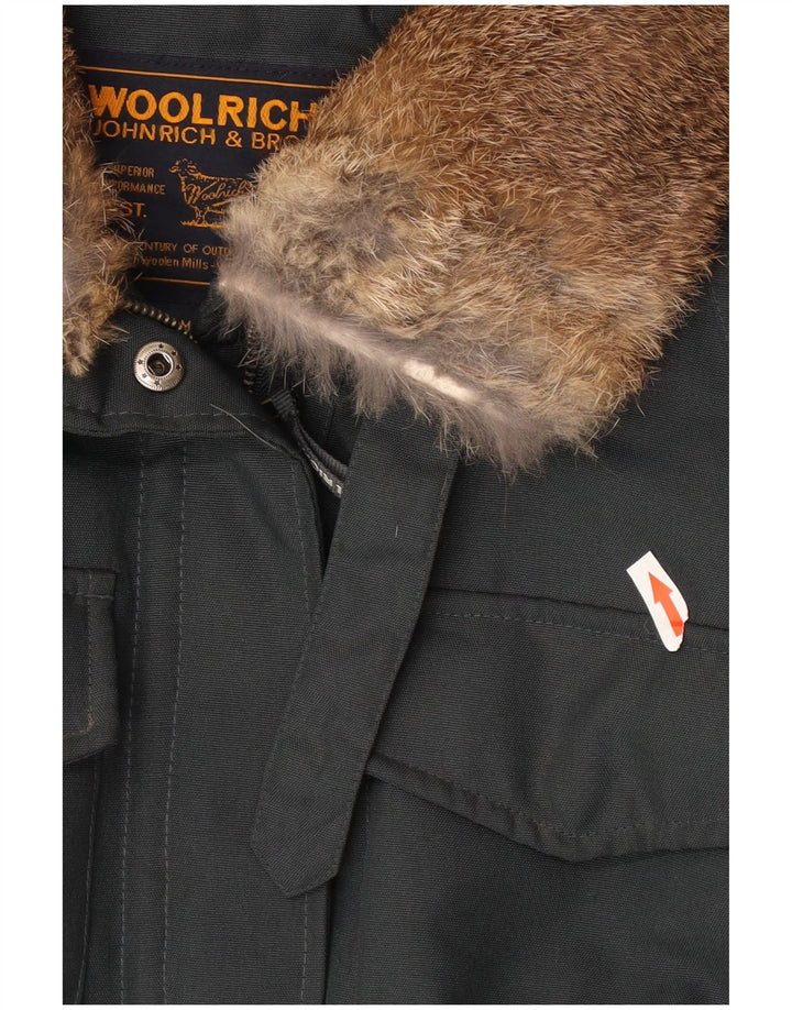 Женская куртка Woolrich UK 14, средний серый нейлон