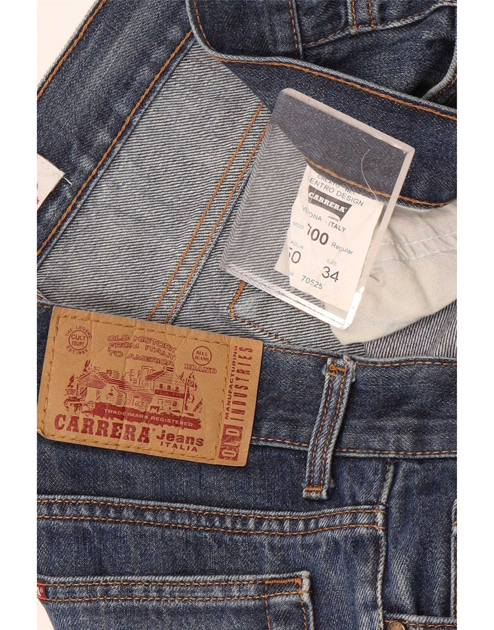 Мужские прямые джинсы Carrera 700 Regular Fit W34 L33, синий хлопок