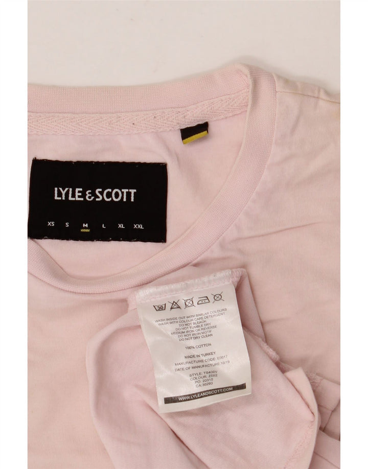 Мужская футболка LYLE & SCOTT из хлопка среднего розового цвета