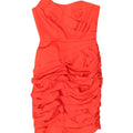 JANE NORMAN Womens Strapless Dress UK 14 Medium Red Acetate Vintage Jane Norman and Second-Hand Jane Norman from Messina Hembry 