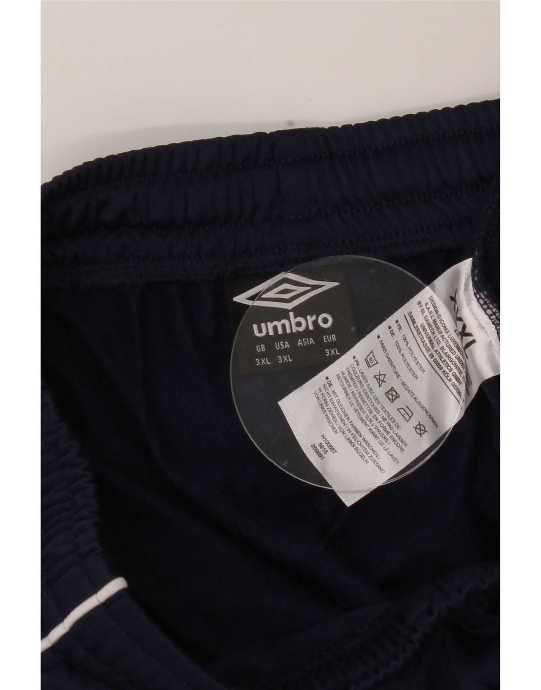 Мужские спортивные брюки Umbro 3XL темно-синие из полиэстера