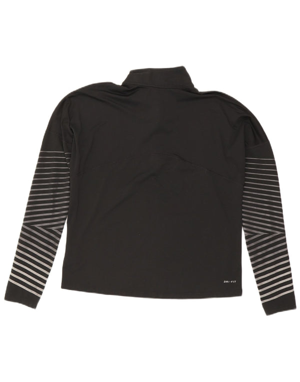 Женский спортивный костюм-пуловер большого размера Nike Dri Fit UK 14, средний черный