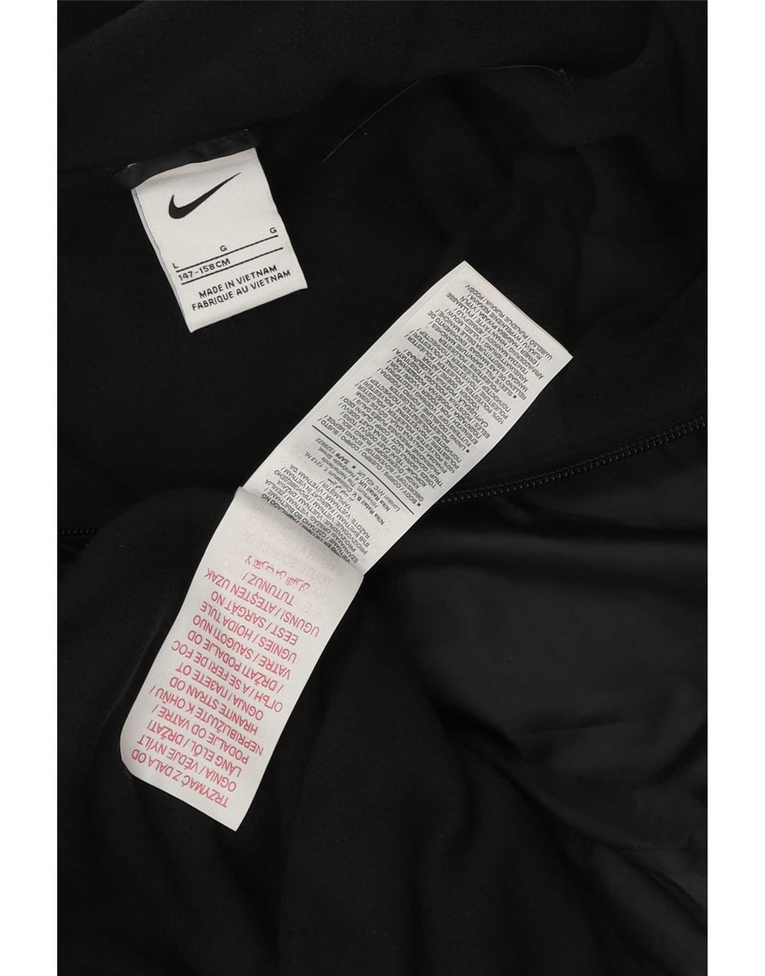 Дождевик с капюшоном Nike для мальчиков 12–13 лет, большая черная полиэстер