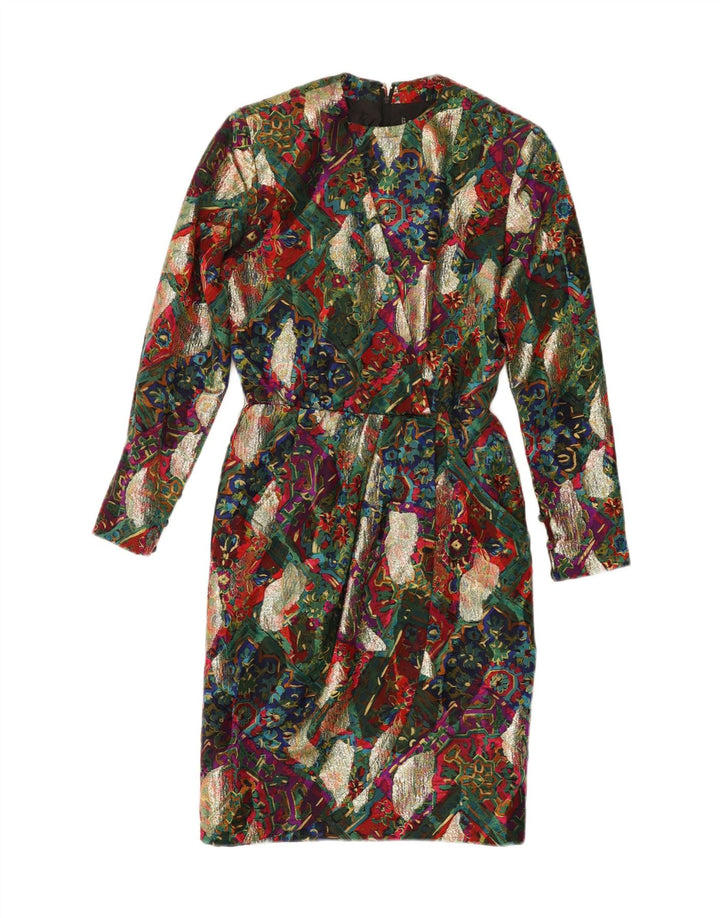 JEAN-LOUIS SCHERRER Womens Sheath Dress EU 38 Medium Multicoloured Floral Vintage Jean-Louis Scherrer and Second-Hand Jean-Louis Scherrer from Messina Hembry 