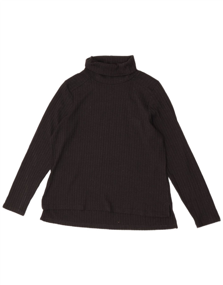 Женский джемпер с высоким воротником Marks & Spencer UK 18 XL, черный полиэстер