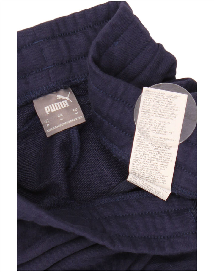 Женский спортивный костюм PUMA Брюки Джоггеры UK 14 Средний Темно-Синий Хлопок