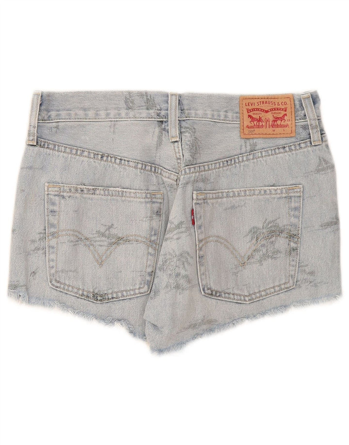 Женские джинсовые шорты Levi's 501 W26, маленькие синие, хлопок