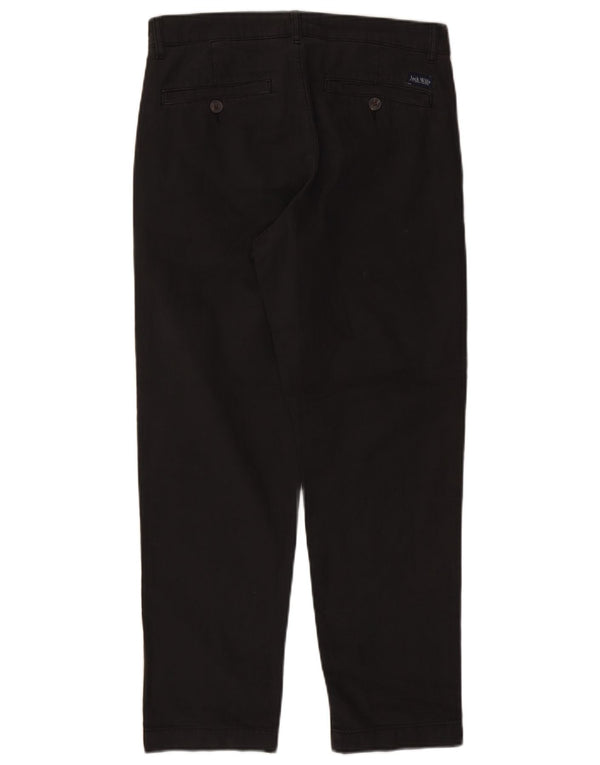 Мужские прямые брюки-чиносы Jack Wills, окрашенные в одежду, W32 L28, черный хлопок