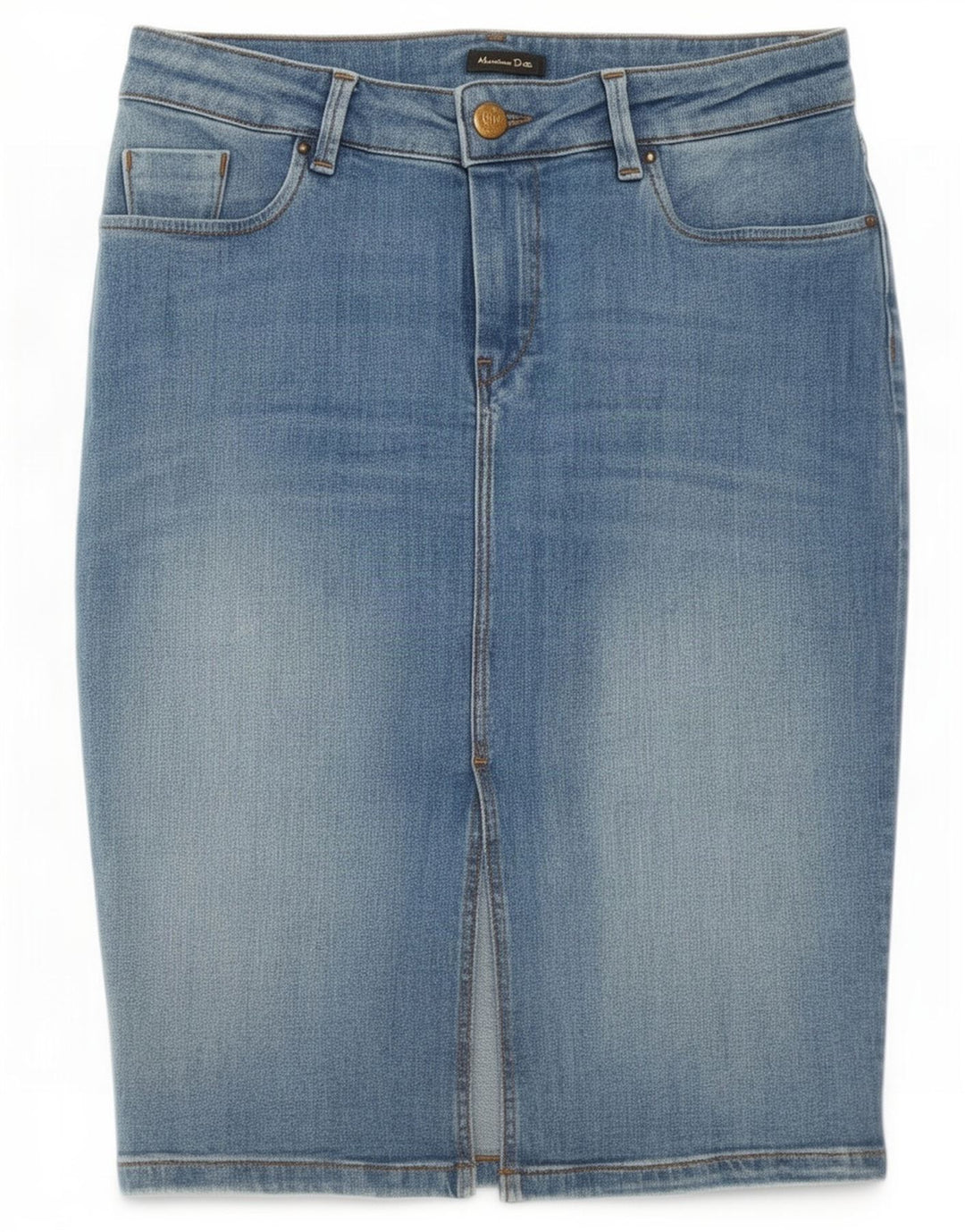 Юбка женская джинсовая Massimo Dutti EU 38 маленькая W28 синяя