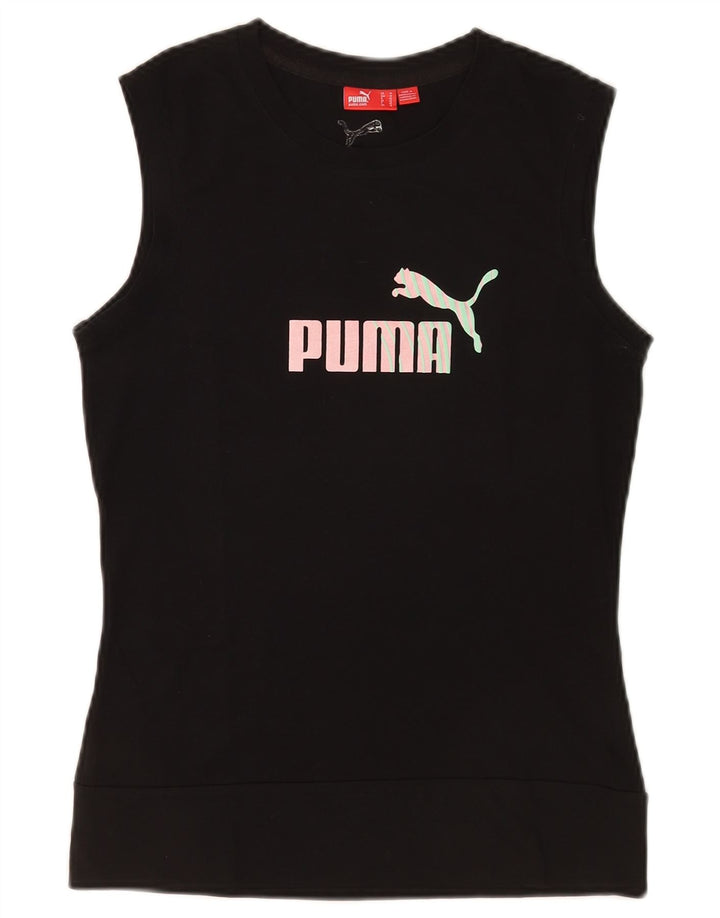 Женский жилет с рисунком Puma UK 12, средний черный хлопок