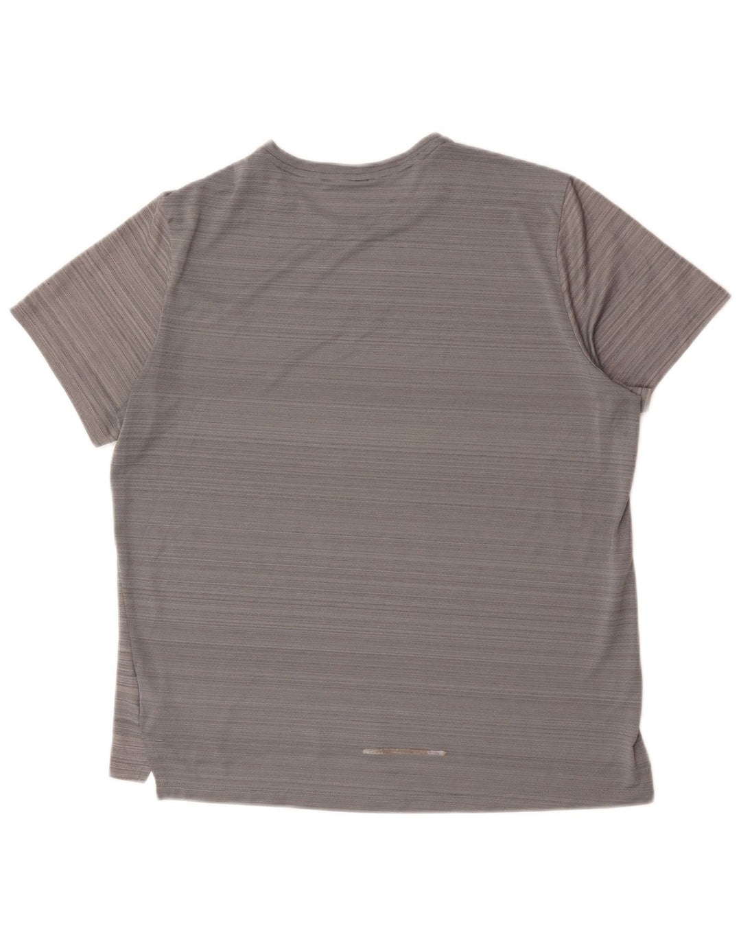 Мужская футболка Nike Dri Fit из полиэстера в тонкую полоску большого серого цвета