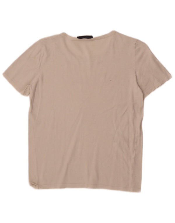 Женская футболка с рисунком Trussardi Top UK 4 XS Белая