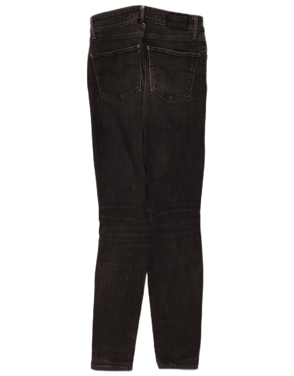 Женские джинсы скинни Levi's 721 с высокой посадкой W26 L30, черный хлопок