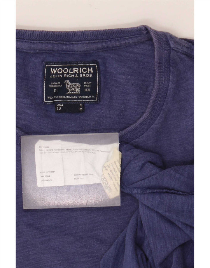 Мужская футболка Woolrich Top Medium Blue Cotton