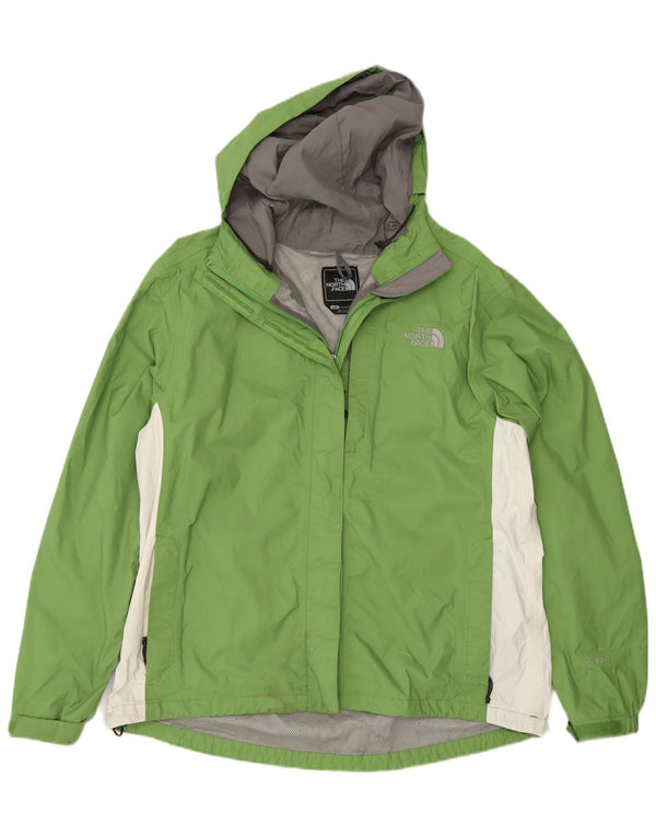 Женская дождевик с капюшоном The North Face UK 16, большой зеленый цвет с цветными блоками