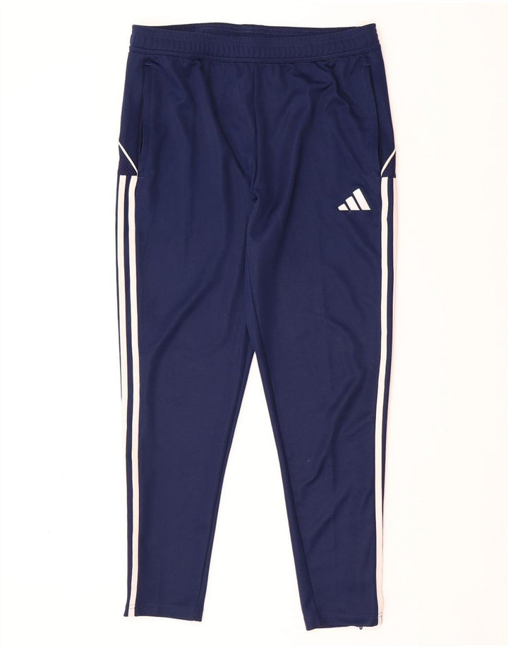 Мужские спортивные брюки ADIDAS Aeroready Slim Fit, большие темно-синие