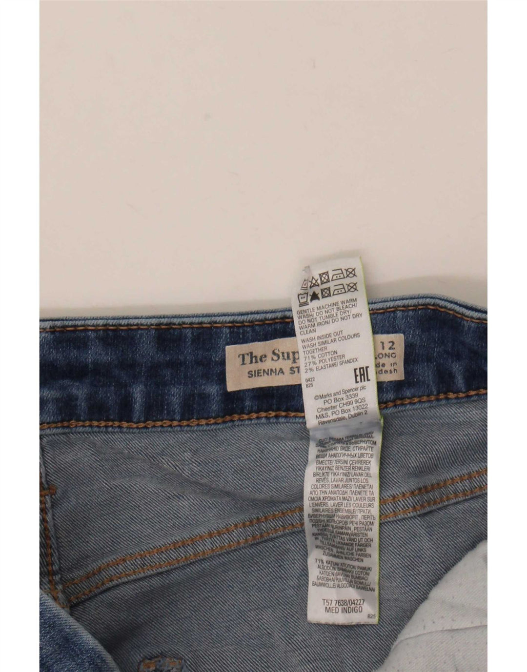 Женские прямые джинсы Sienna Marks & Spencer UK 12, средние W30 L31, синие
