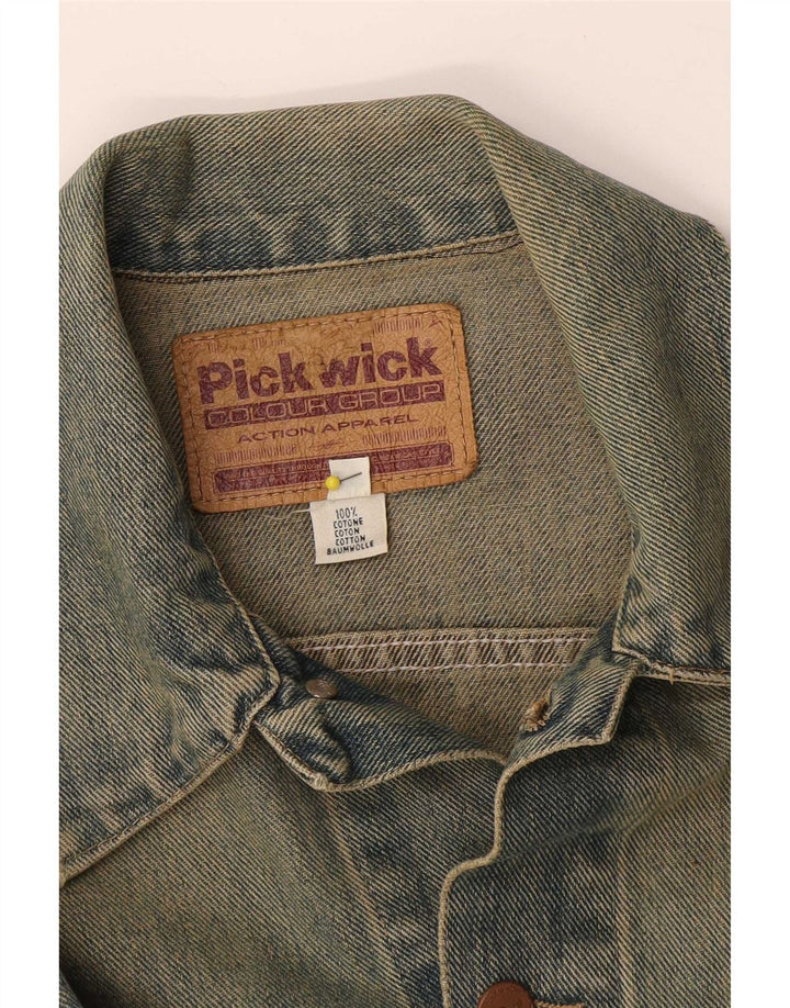 Женская джинсовая куртка Pickwick UK 14, большой синий хлопок