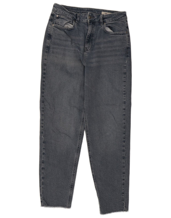 Marks & Spencer Womens Mom Tapered Jeans UK 12 Mdium W28 L28 Blue