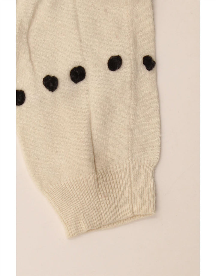 Женский джемпер с вырезом лодочкой J. Crew, размер UK 10, маленький, из вискозы кремового цвета